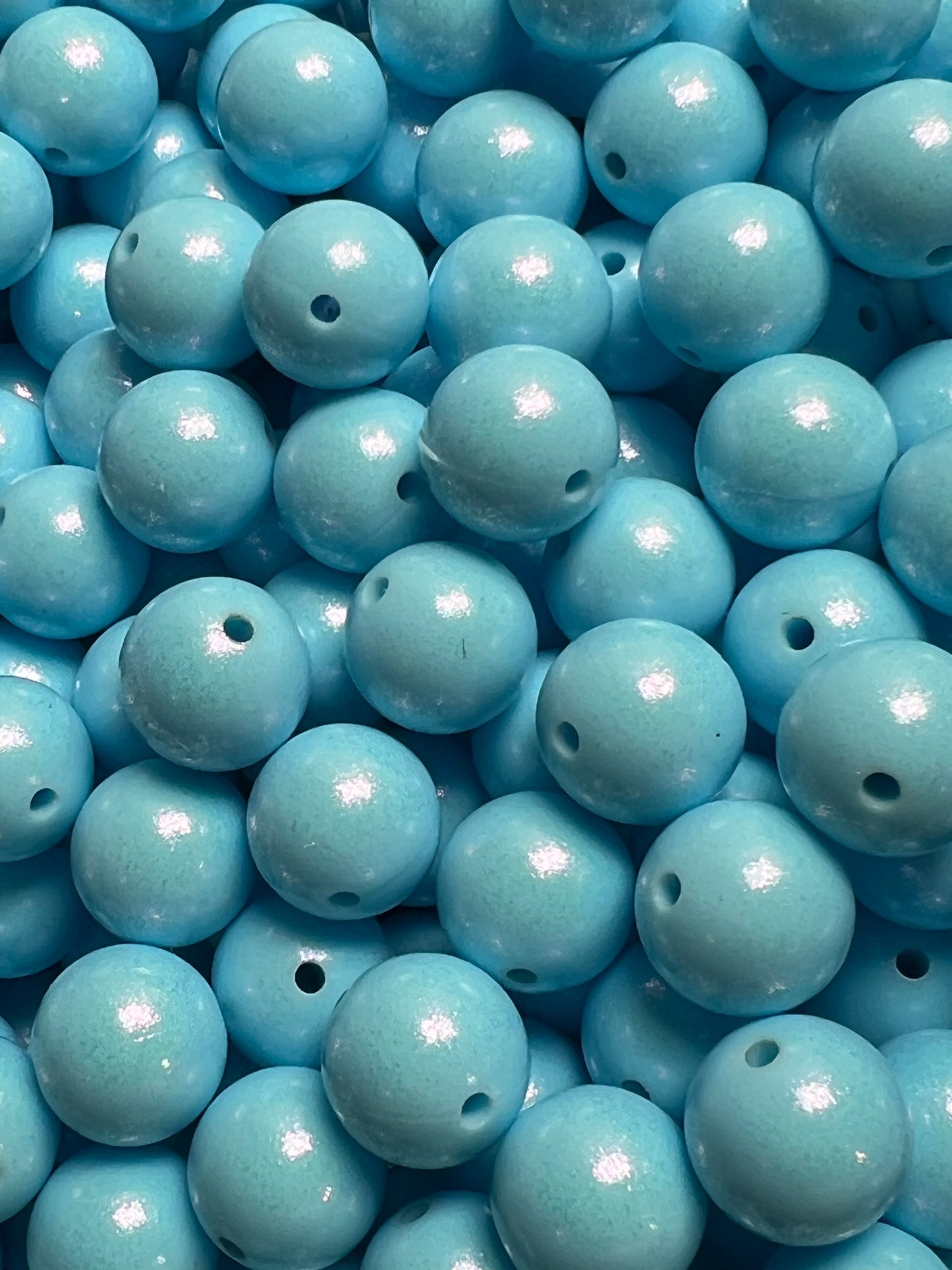15mm Opal Ice Round Silicone Beads