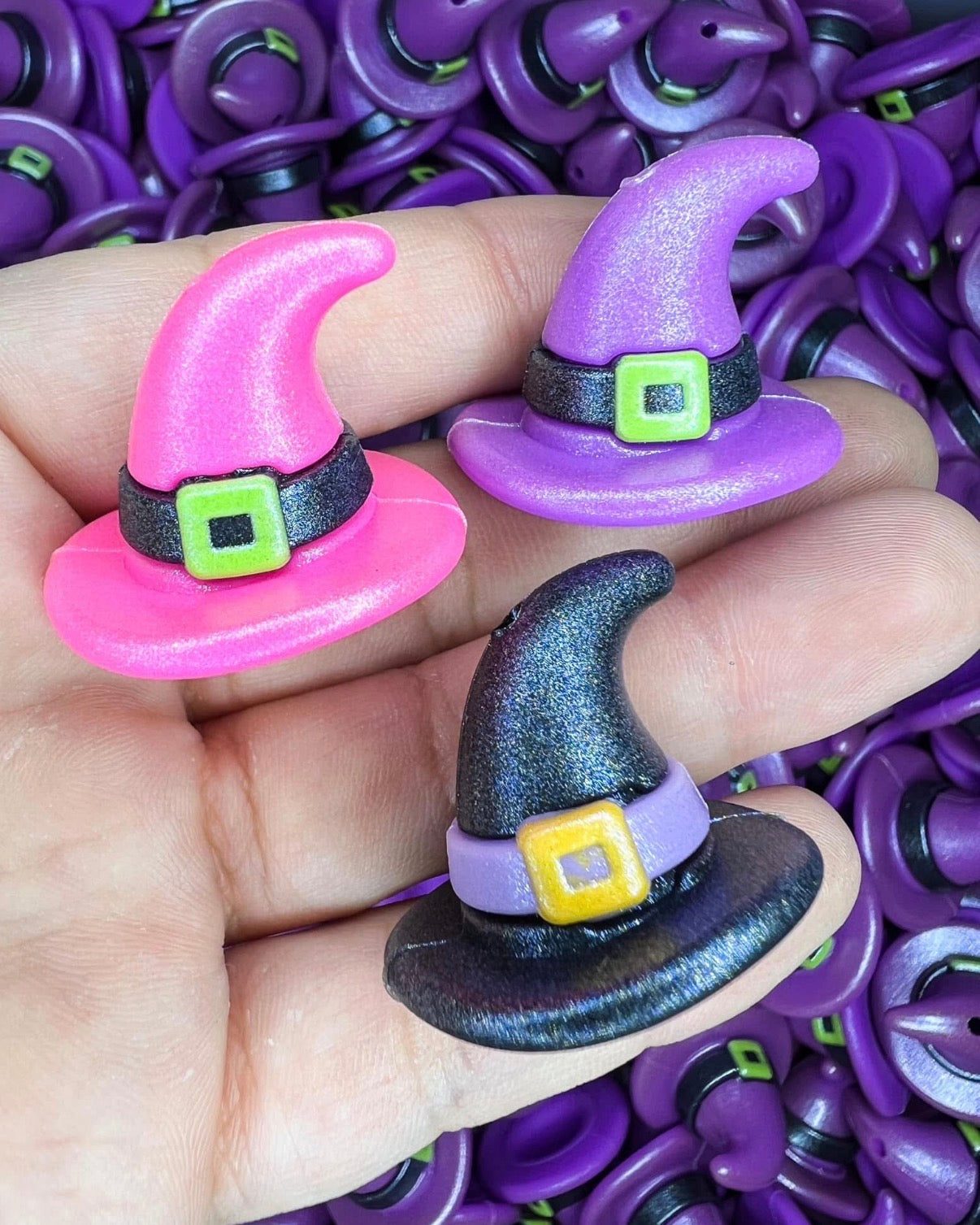 3D Witch HAT Silicone Focal Bead