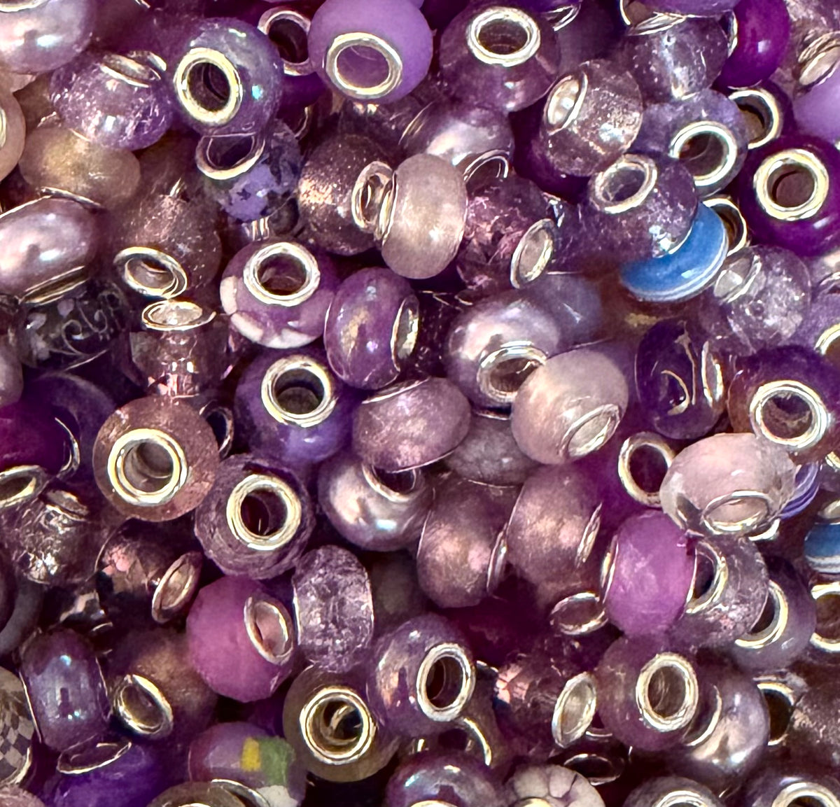 *Bead Mix- #312 Purples Acrylic Abacus Spacers- Pack of 5