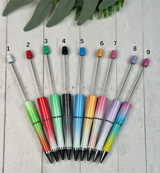 Zr- Ombre Beadable Pens, DIY Beaded Pen