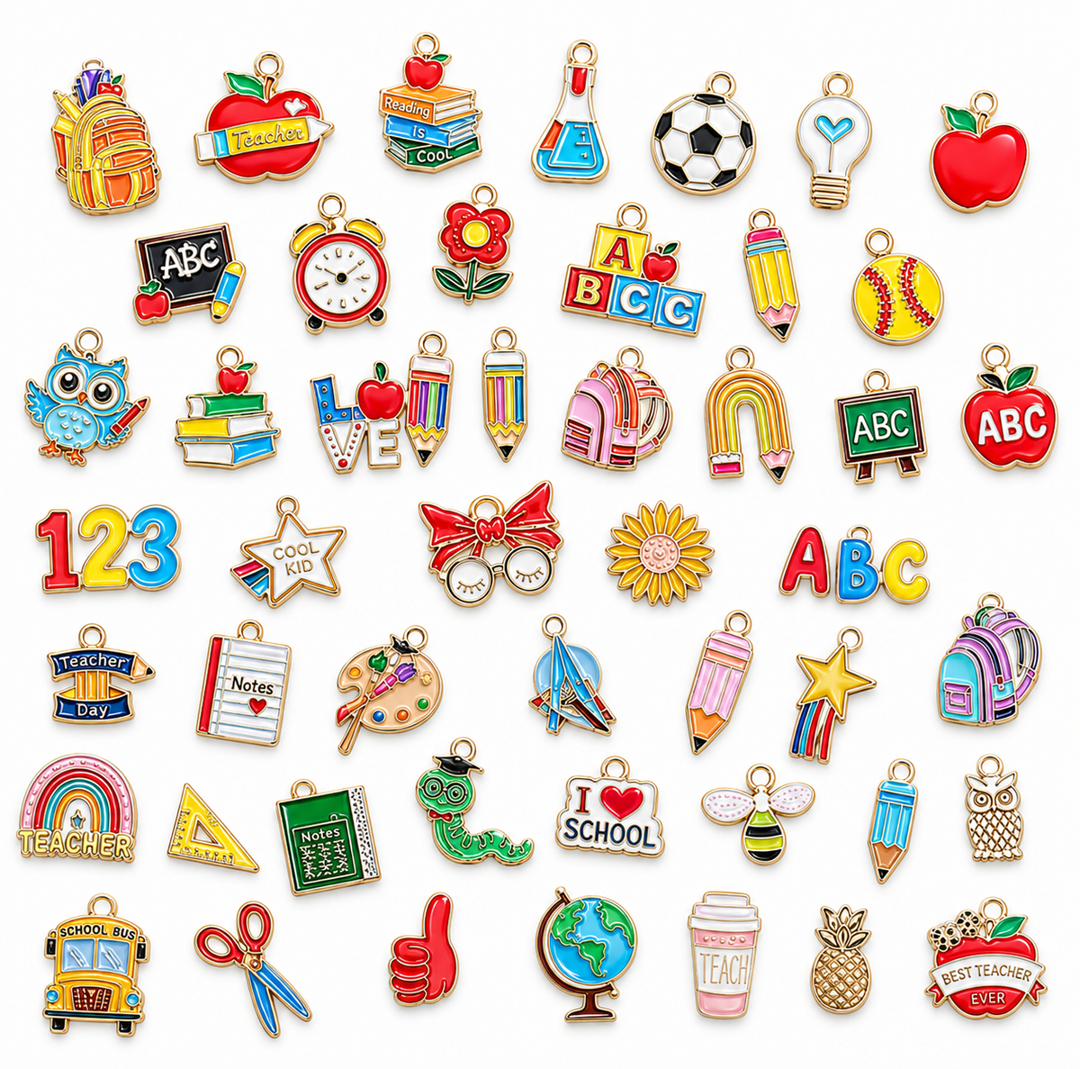 *Bead Mix #548 - School Days Charms, School Charms