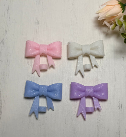Y- Straw Topper - Glitter Bow, Tumbler Accessory