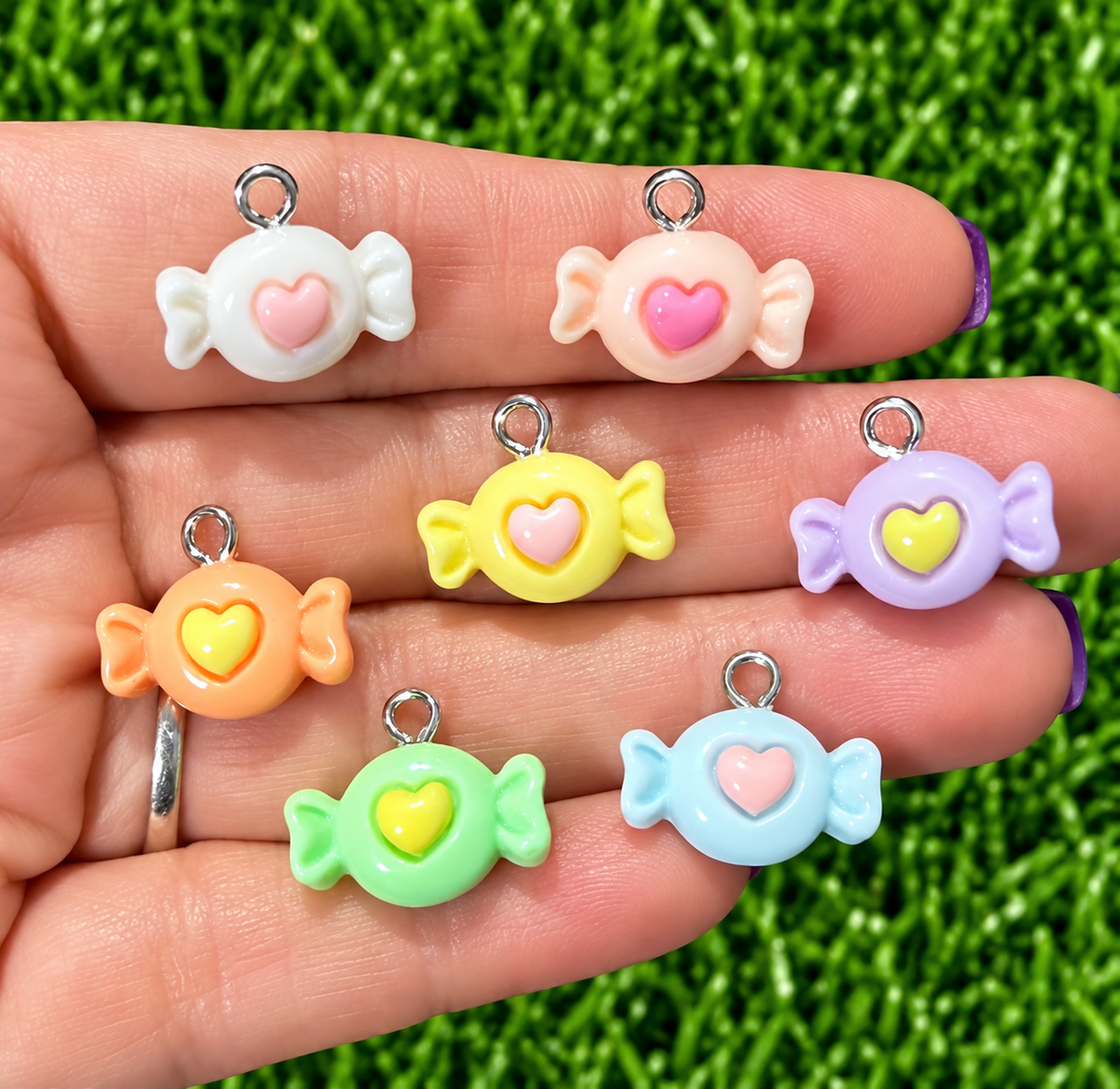 *Bead Mix #580- Mini Candy Treats Resin Charms, Bag Charms