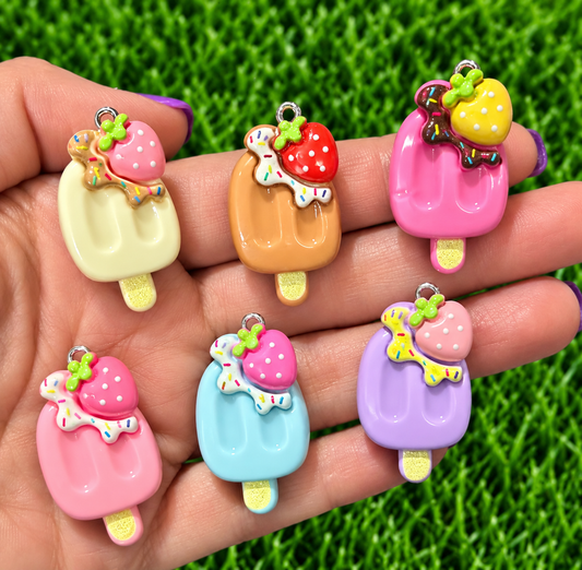 *Bead Mix #581- Berry Pops Resin Charms, Bag Charms