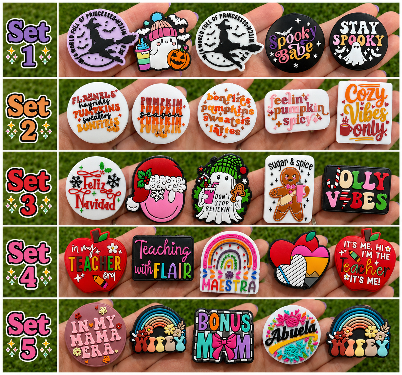*Bead Mix #298 - Exclusive Feature Collection Silicone Focal Beads