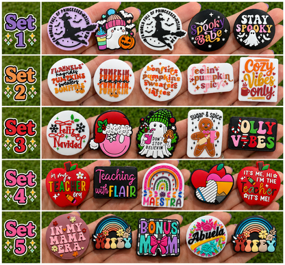 *Bead Mix #298 - Exclusive Feature Collection Silicone Focal Beads