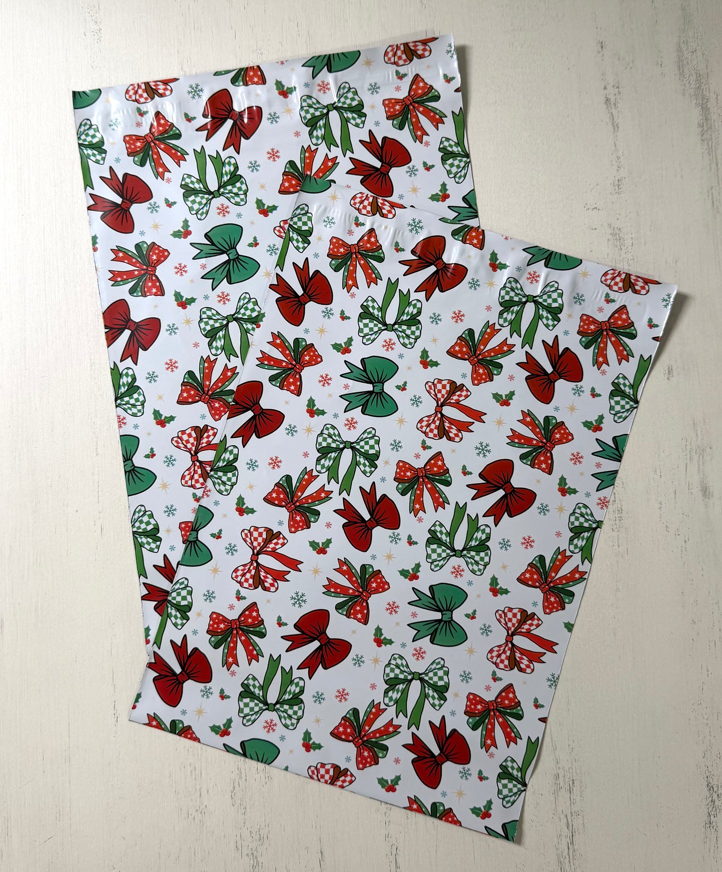 *Poly Mailer - Christmas Bows