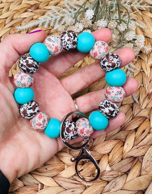 * Wristlet Kit - Rustic Cactus DIY Silicone Bead Wristlet Kit