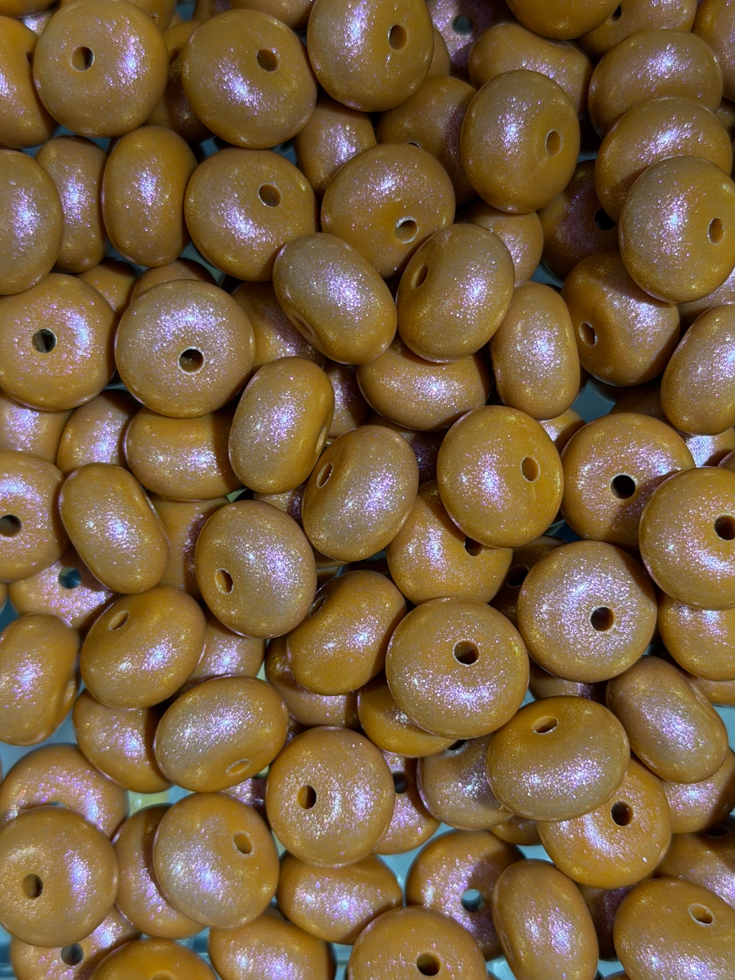 14mm ABACUS OPAL Yam Silicone Beads