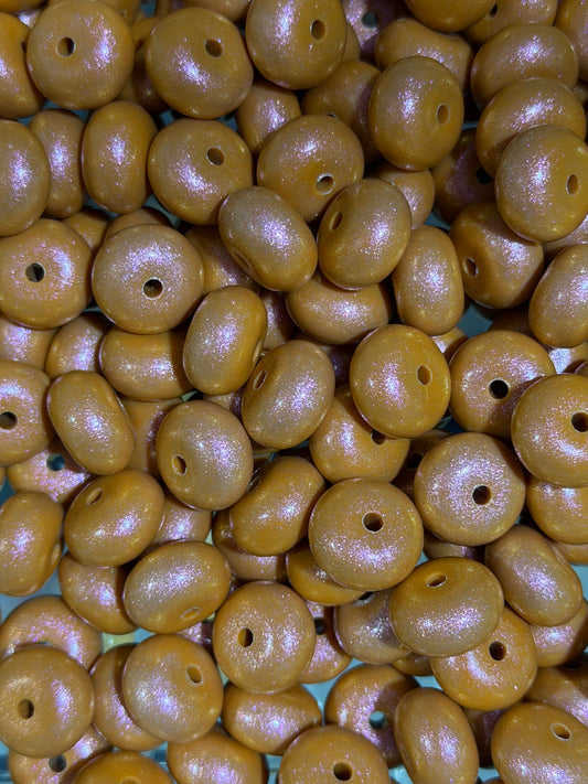 14mm ABACUS OPAL Yam Silicone Beads