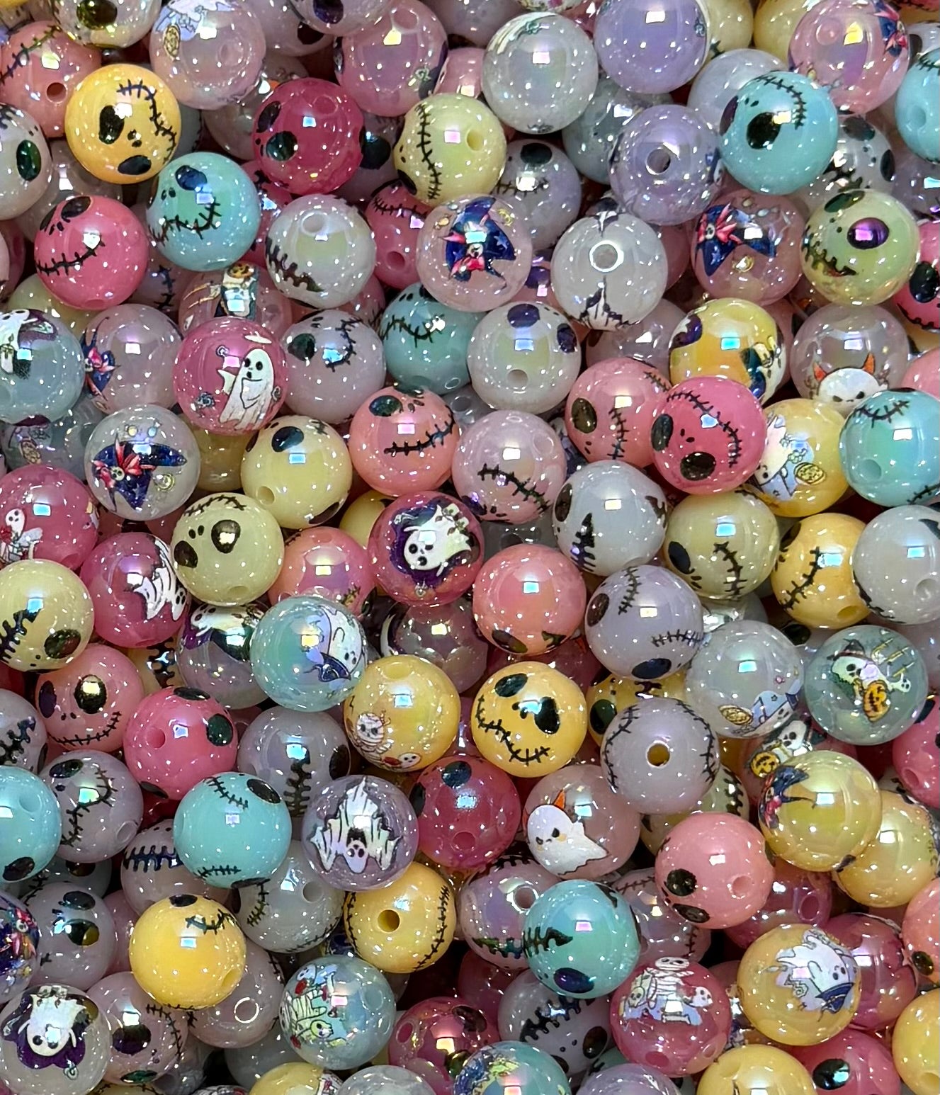 *Bead Mix- #292 16mm Halloween Fun Rhinestone Acrylic Bead Mix