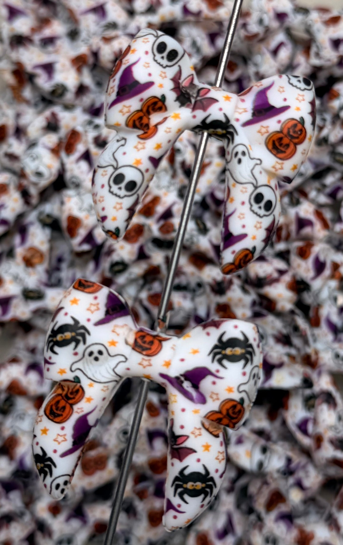 H- Halloween Bow Focal Bead, Halloween Focal Beads