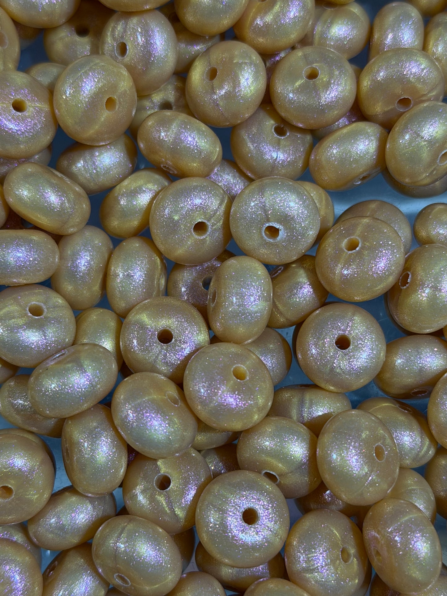 14mm ABACUS OPAL Copper Silicone Beads