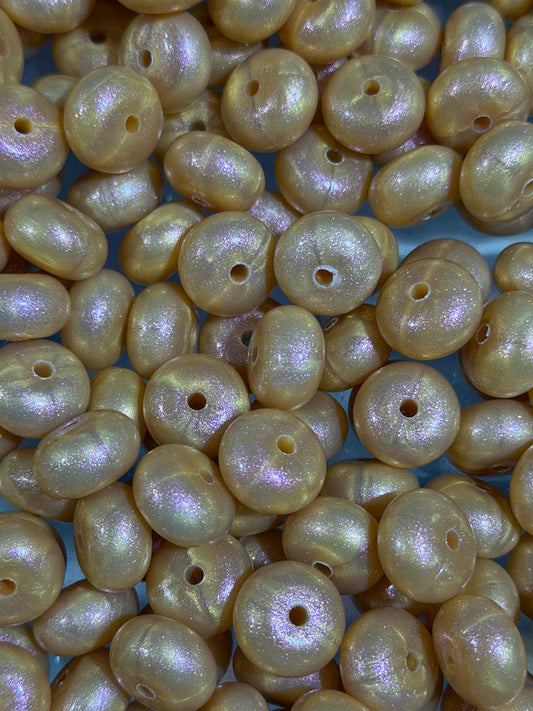 14mm ABACUS OPAL Copper Silicone Beads