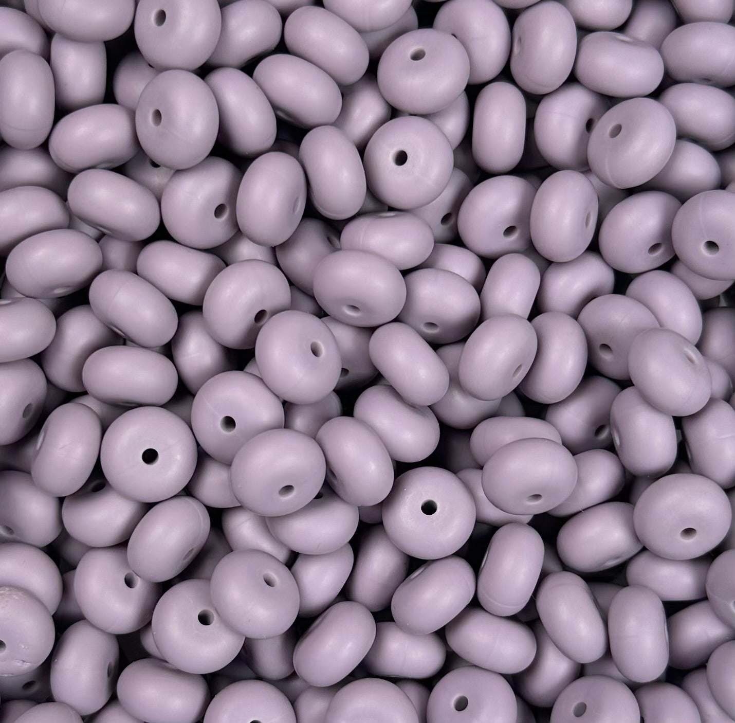 14mm ABACUS Burnt Lilac Silicone Beads