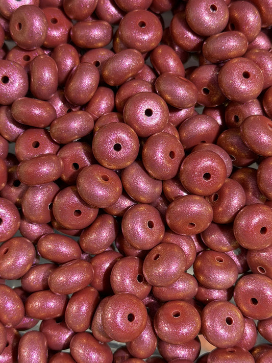 14mm ABACUS OPAL Brick Silicone Beads