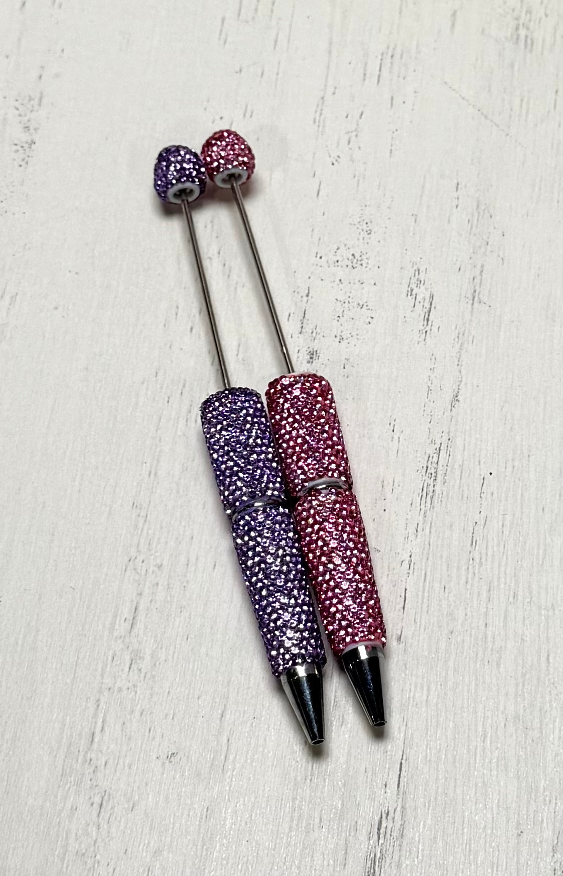 *Beadable Pen SUPER SPARKLY RHINESTONES, DIY Beaded Pen