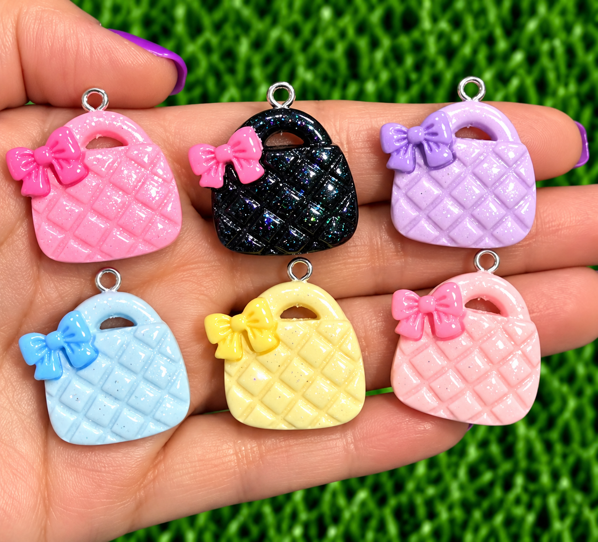 *Bead Mix #590- Bowtique Purse Resin Charms, Bag Charms