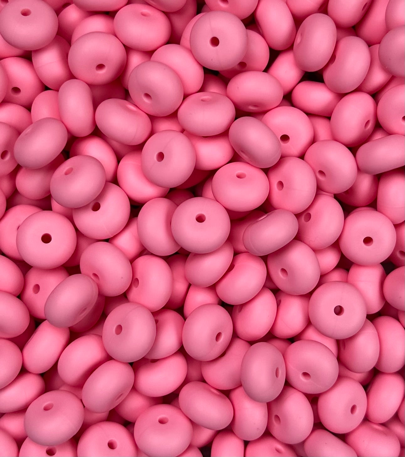 14mm ABACUS Petal Pink Silicone Beads