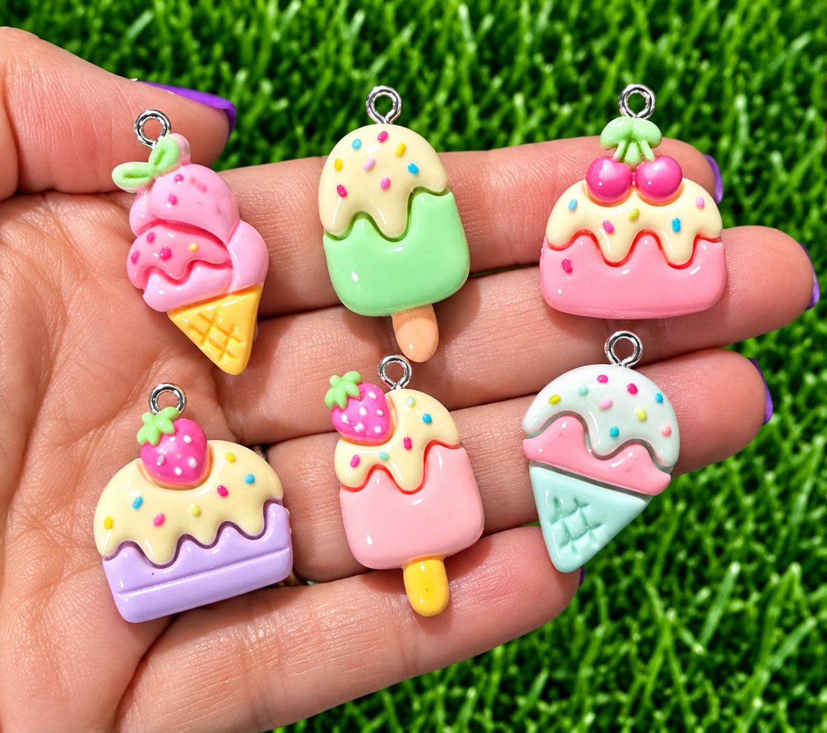 *Bead Mix #583- Sweet Treats Resin Charms, Bag Charms