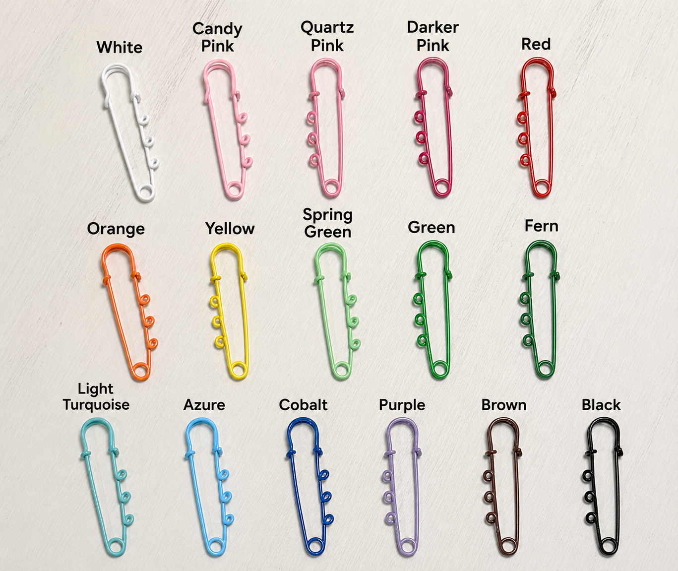 *Beadable Saftey Pins