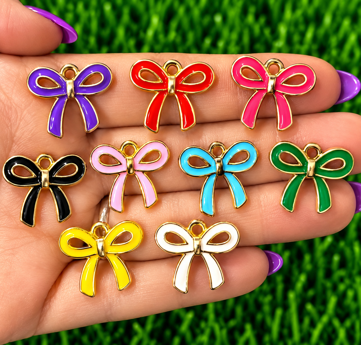 *Bead Mix #610- Pretty Bows Charms, Bag Charms