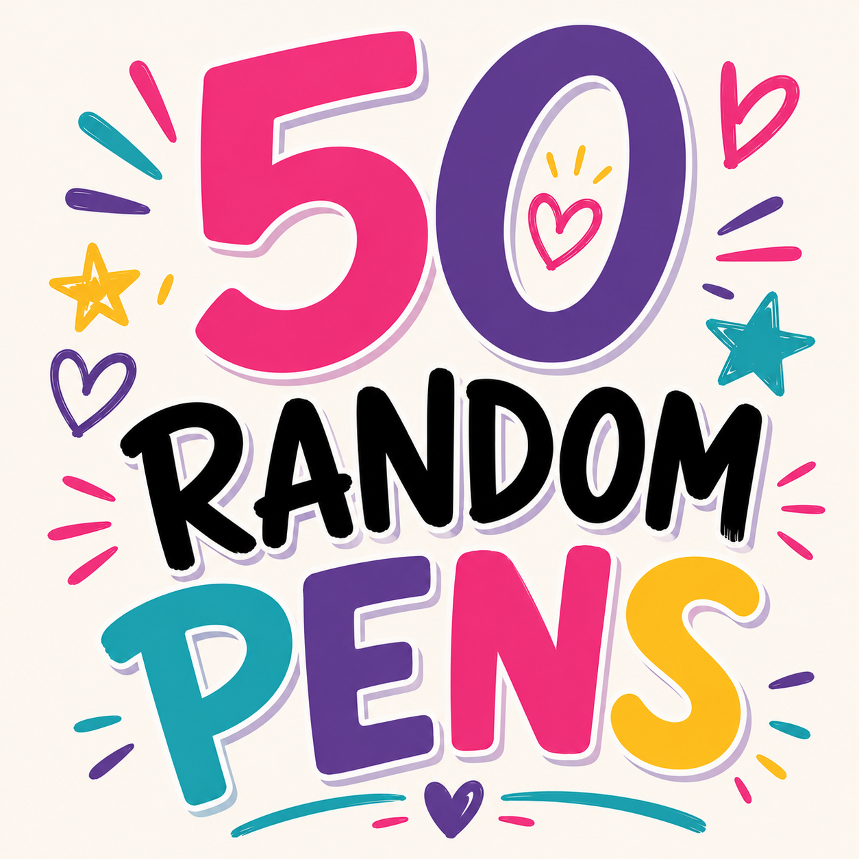 *Bead Mix #296- 50 Random PENS