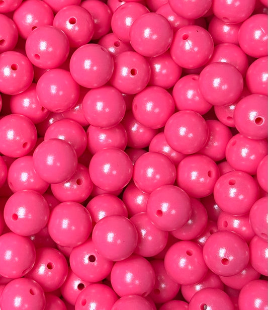 15mm Opal Eraser Round Silicone Beads