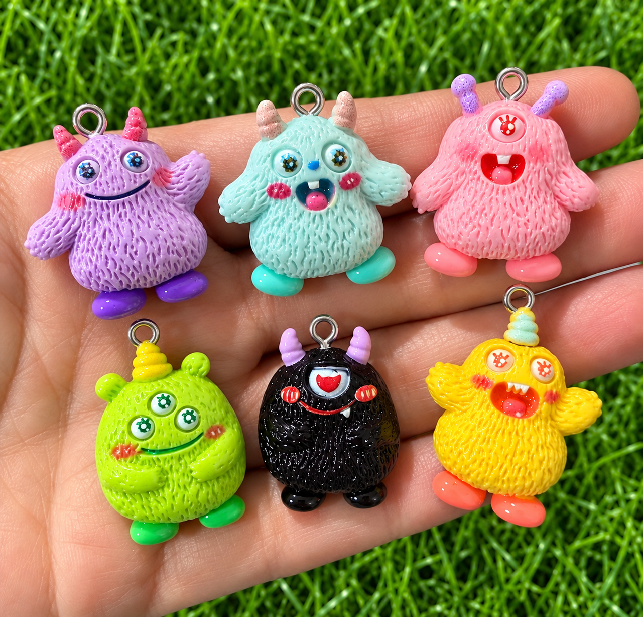 *Bead Mix #554- Little Monsters Resin Charms