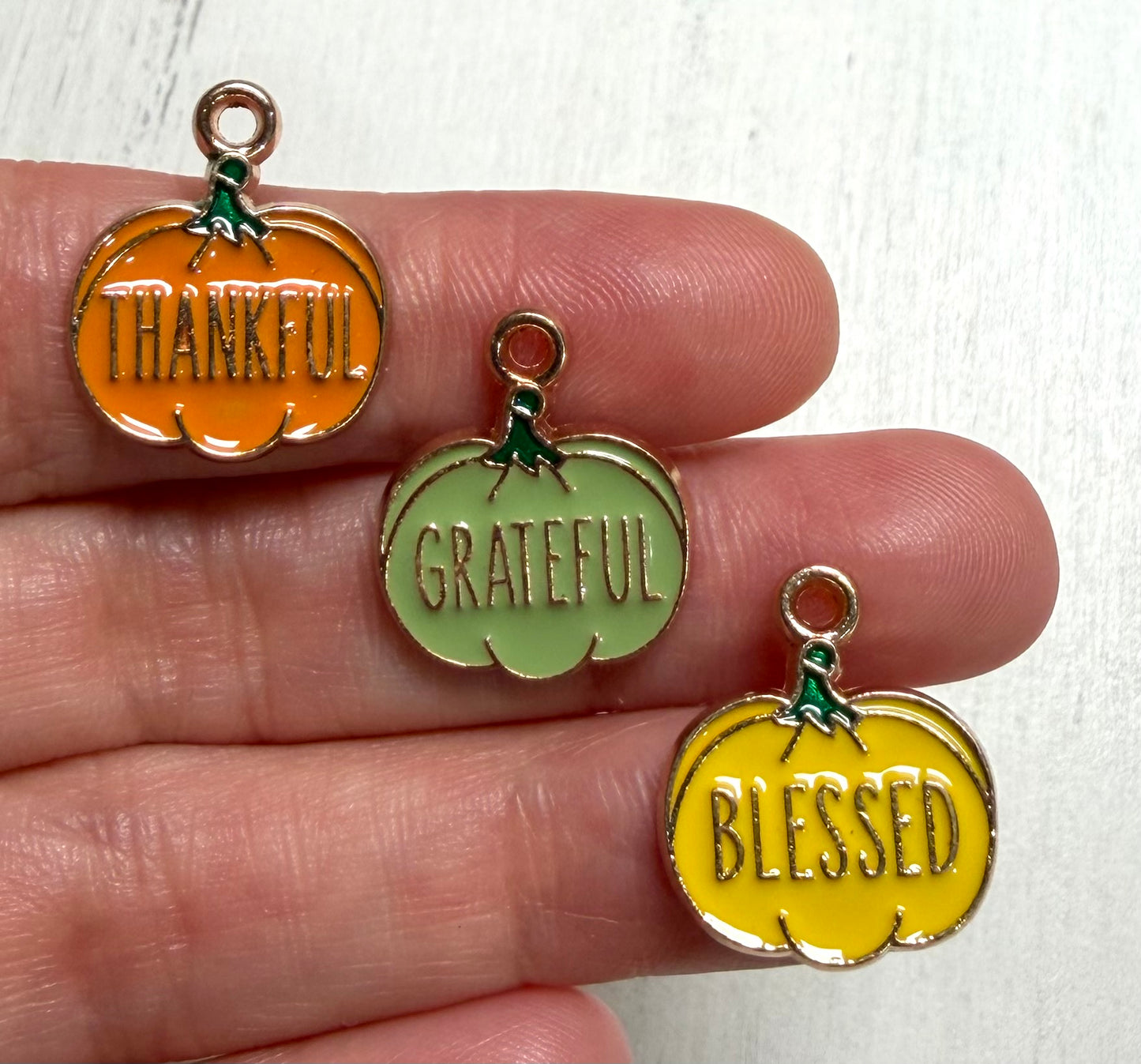 *Bead Mix #545- Thankful Pumpkins Charms Pack