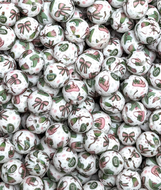 15mm Print Good Witches EXCLUSIVE Round Silicone Beads