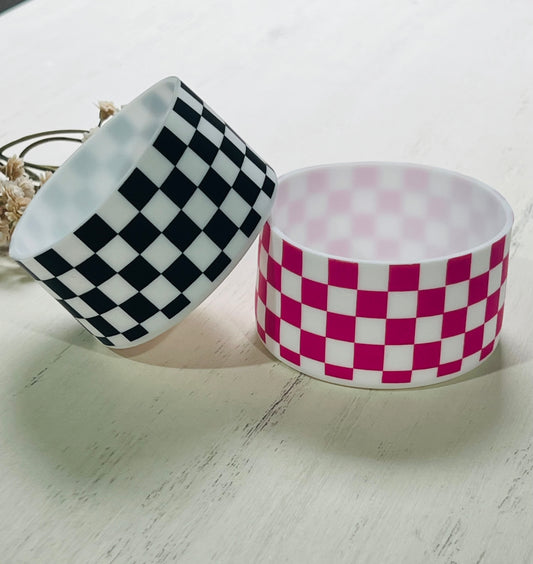 *Tumbler Printed CHECKER Silicone Boot