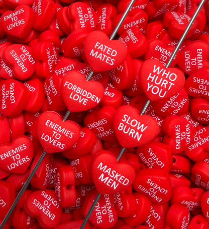 B- Spicy Heart EXCLUSIVE Silicone Focal Bead