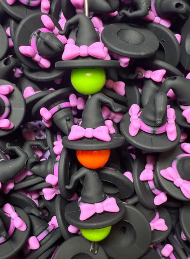 3D Witch HAT Silicone Focal Bead