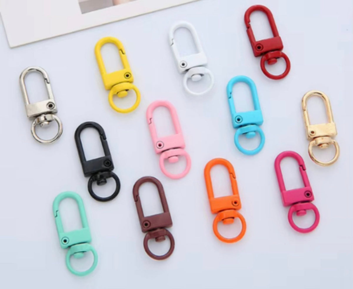 *Beadable Small Swivel Lobster Clasp/ Kindle Hooks/ Tumbler Hooks