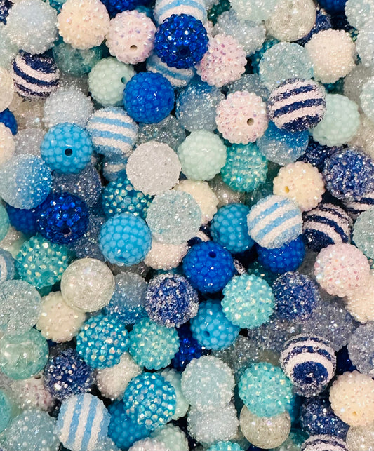 * Bead Mix - 20mm Ocean Vibes COMBO Acrylic Bead Mix