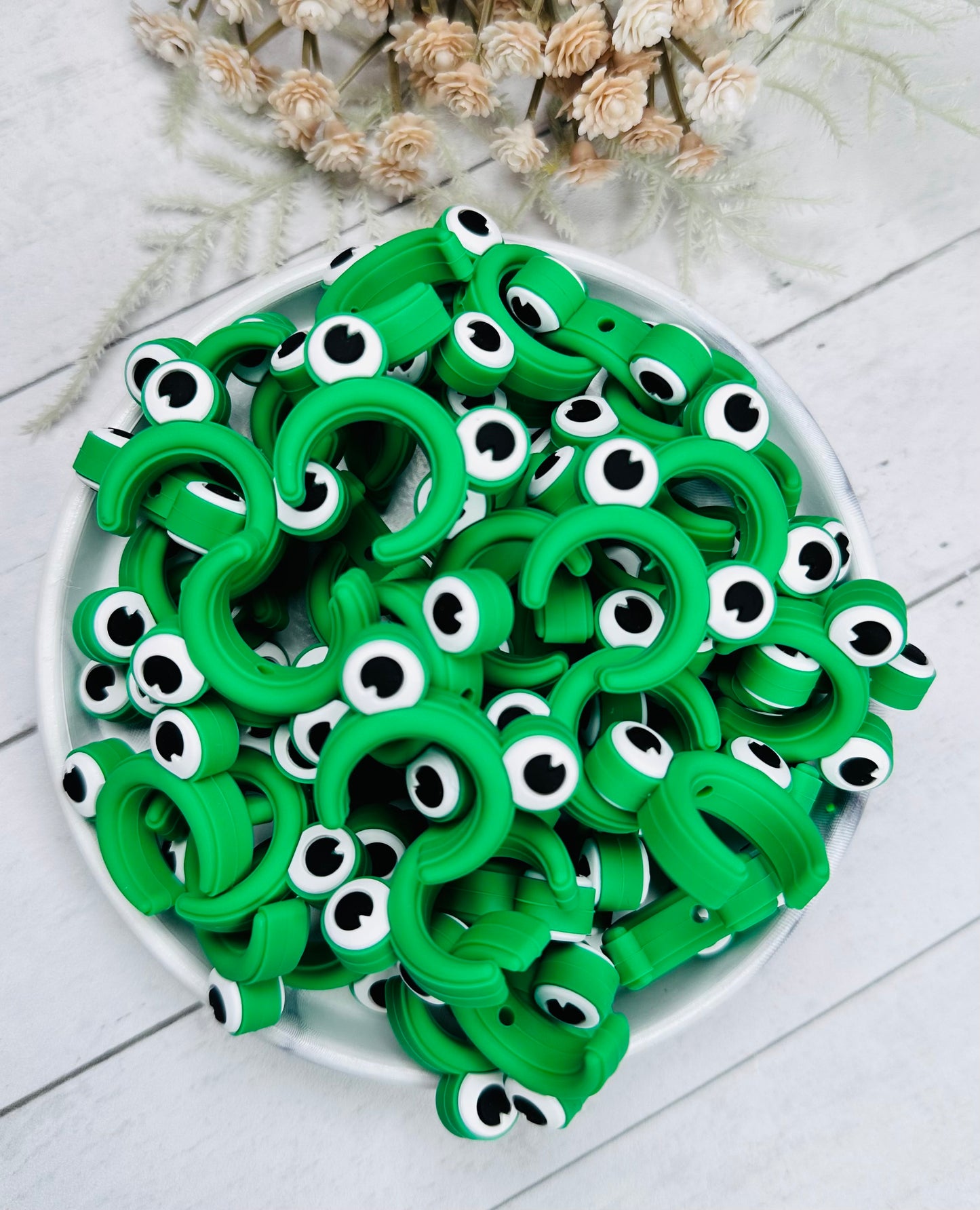 Frog Headband Silicone Focal Bead, Animal Focal Bead