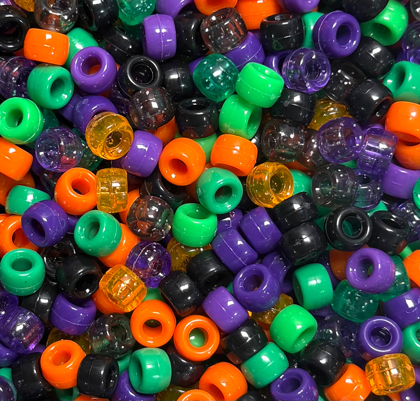 *Bead Mix- #321 Spooky Sprinkles Acrylic Pony Beads- Pack of 25