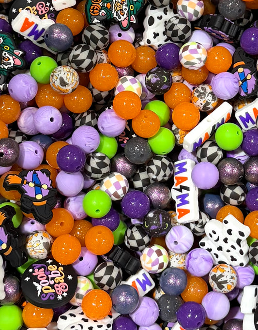 *Bead Mix #282- HALLOWEEN Mystery Scoop Silicone Bead Mix