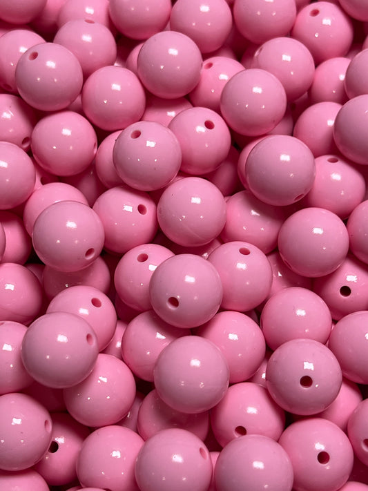 15mm Liquid Sweet Pink Round Silicone Beads