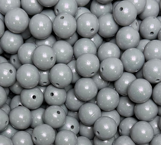15mm Opal Cloudy Round Silicone Beads