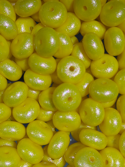 14mm ABACUS OPAL Sunshine Silicone Beads