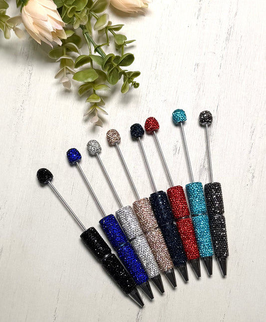 *Beadable Pen SUPER SPARKLY RHINESTONES, DIY Beaded Pen