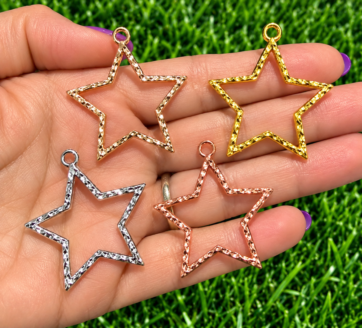 *Bead Mix #593- Large Star Charms