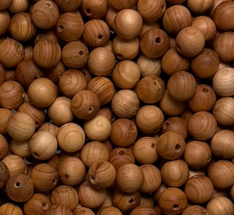 *Bead Mix #281- 8mm Beechwood Wood Bead- Pack of 100