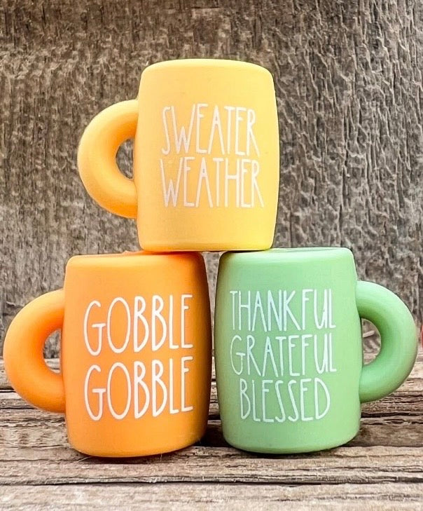 H- Thanksgiving Mug EXCLUSIVE Silicone Focal Bead