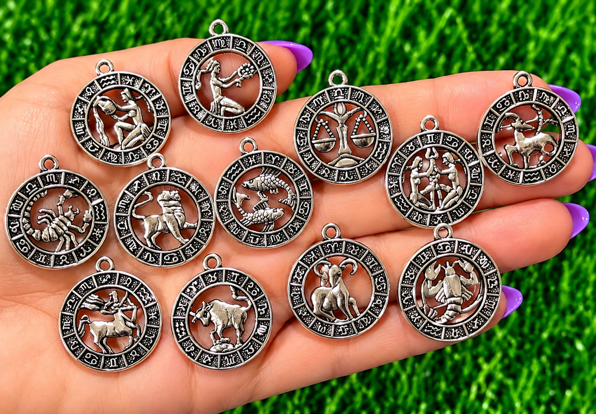 *Bead Mix #614- Zodiacs Charms, Bag Charms