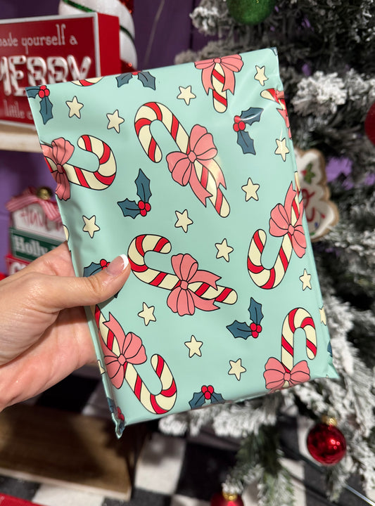 *Poly Mailer - Candy Canes