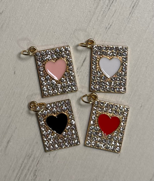 *Bead Mix #543- Sparkly Books Rhinestone Charms