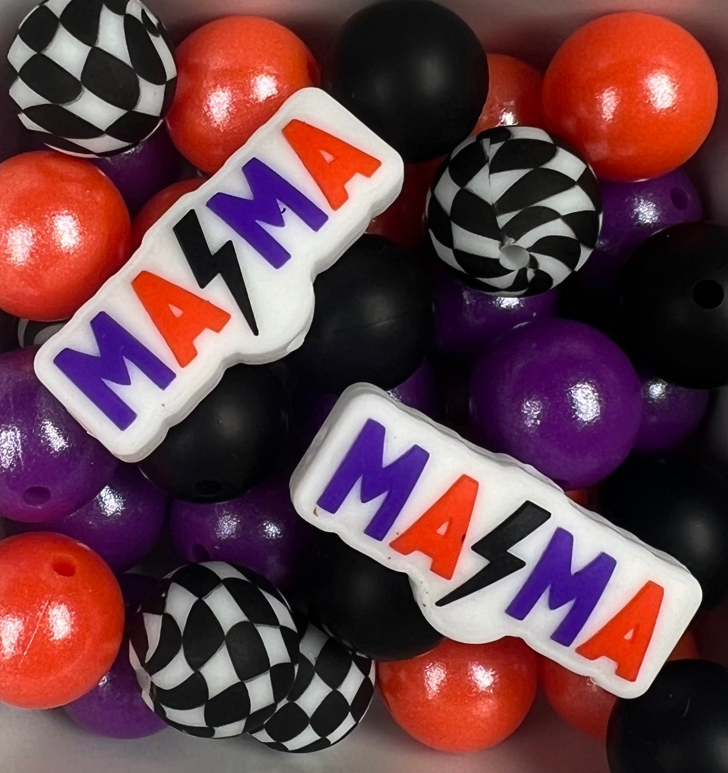 * Bead Mix - Halloween MAMA Mix, 15mm Round Silicone Bead Mix